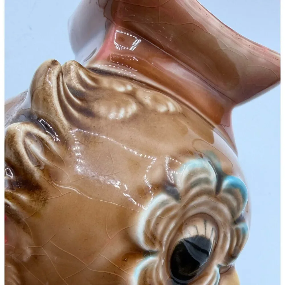 Vintage 1960s OWL Cookie Jar Graduation Cap Wise Ceramic National Silver Co.